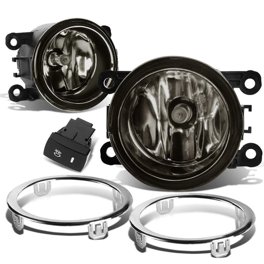 2012-2015 Honda Pilot Fog Lights with Switch & Bezel - Smoke