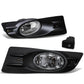 06-07 Honda Accord Coupe Fog Lights with Switch & Bezel - Chrome/Clear