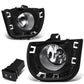 2014-2016 Scion tC Fog Lights with Switch & Bezel - Chrome/Clear