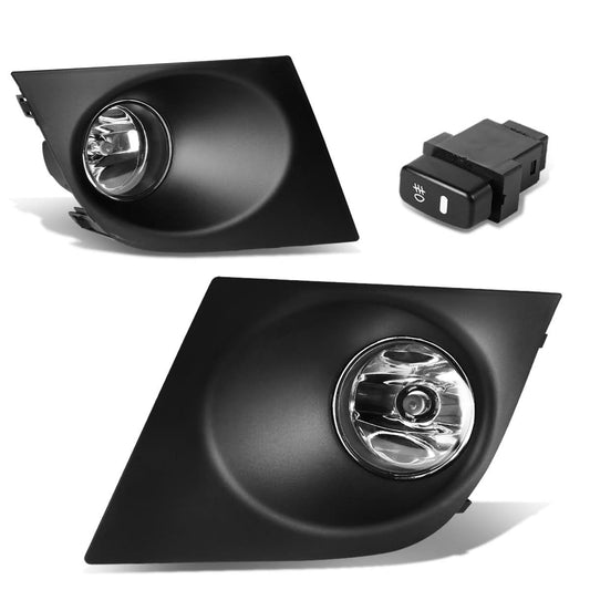 2007-2011 Nissan Versa Fog Lights with Switch & Bezel H11 Chrome