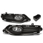 2016-2018 Honda HR-V Fog Lights with Switch & Bezel - Chrome/Clear