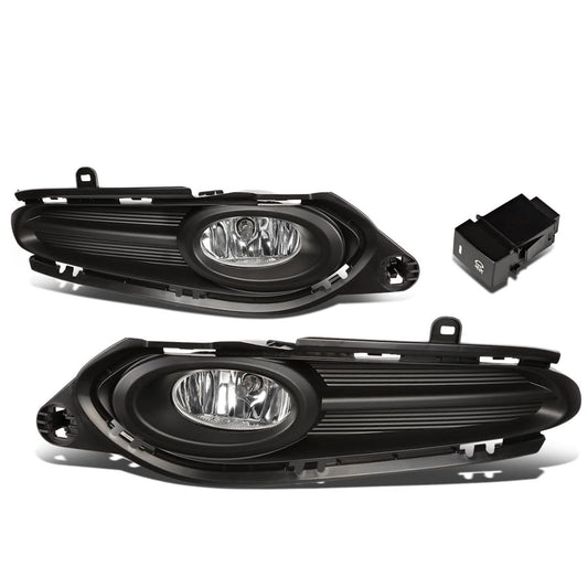 2016-2018 Honda HR-V Fog Lights with Switch & Bezel - Chrome/Clear