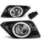 2014-2016 Nissan Rogue Fog Lights with Switch & Bezel - Chrome/Clear