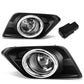 2014-2016 Nissan Rogue Fog Lights with Switch & Bezel - Chrome/Clear