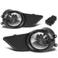 2011-2017 Toyota Sienna Fog Lights with Switch & Bezel - Chrome/Clear