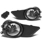 2011-2017 Toyota Sienna Fog Lights with Switch & Bezel - Chrome/Clear