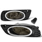 2012 Honda Civic 4-Door Fog Lights with Switch & Chrome Bezel - Smoke