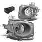 2010-2012 Toyota Prius Fog Lights with Switch & Bezel - H11 Chrome