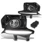 2014-2016 Toyota Highlander Fog Lights with Switch Black Bezel Chrome