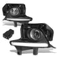 2014-2016 Toyota Highlander Fog Lights with Switch Black Bezel Chrome