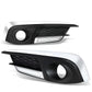 2016-2018 Honda Civic Fog Light Cover with Chrome Trim - Clear