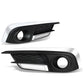2016-2018 Honda Civic Fog Light Cover with Chrome Trim - Clear