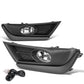 2017-2018 Honda CR-V Fog Lights w/ Black Trim Bezel Chrome Clear