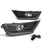 2017-2018 Honda CR-V Fog Lights w/ Black Trim Bezel Chrome Clear