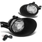 02-09 Dodge Ram Fog Lights w/ Switch & Bezel - Chrome/Clear