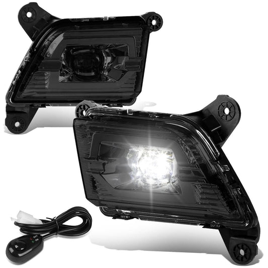 2019-2020 Chevrolet Silverado 1500 LED Fog Lights with Switch - Smoke