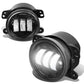 11-18 Dodge Charger Journey Jeep Cherokee LED Projector Fog Lights Chrome