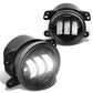 11-18 Dodge Charger Journey Jeep Cherokee LED Projector Fog Lights Chrome
