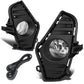 2019-2020 Toyota RAV4 Fog Lights with Switch Black Bezel Chrome