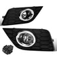 2016-2019 Nissan Sentra Fog Lights with Switch & Black Bezel