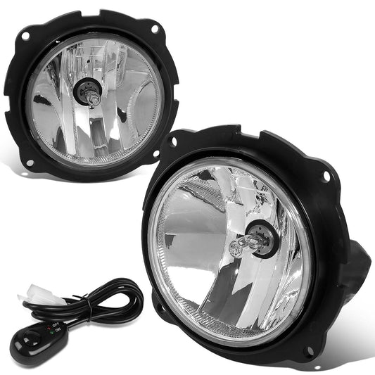 2007-2012 Ford Escape Fog Lights with Switch - Chrome/Clear