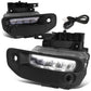 2019-2022 RAM 1500 LED DRL Fog Lights Chrome Clear