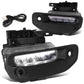 2019-2022 RAM 1500 LED DRL Fog Lights Chrome Clear