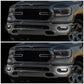 2019-2022 RAM 1500 LED DRL Fog Lights Chrome Clear