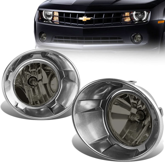 2010-2013 Chevrolet Camaro Smoke Fog Lights with Bezel 5202 Bulb