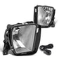 2013-2018 Ram 1500 Fog Lights with Switch - Chrome/Clear