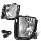 2013-2018 Ram 1500 Fog Lights with Switch - Chrome/Clear