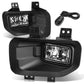 2015-2017 Ford F-150 Fog Lights with Switch and Bezel - Chrome/Clear