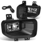 2015-2017 Ford F-150 Fog Lights with Switch and Bezel - Chrome/Clear
