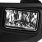 2015-2017 Ford F-150 Fog Lights with Switch and Bezel - Chrome/Clear