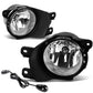 08-17 Toyota Sequoia Fog Lights with Switch H10 Bulb Chrome Clear