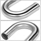 Universal Intercooler Piping Kit 8pc 2.50" Aluminum Steel Silicone