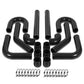 Universal 2.25" Aluminum Intercooler Piping Kit - 8PC w/ Clamps