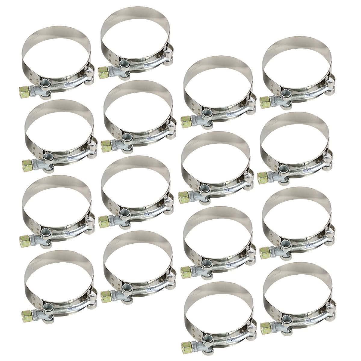 Universal Aluminum Intercooler Piping Kit - 2.5" - 8PC w/ Hoses & Clamps