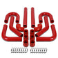 Universal 2.75" Aluminum Intercooler Piping Kit - 8PC with Hoses