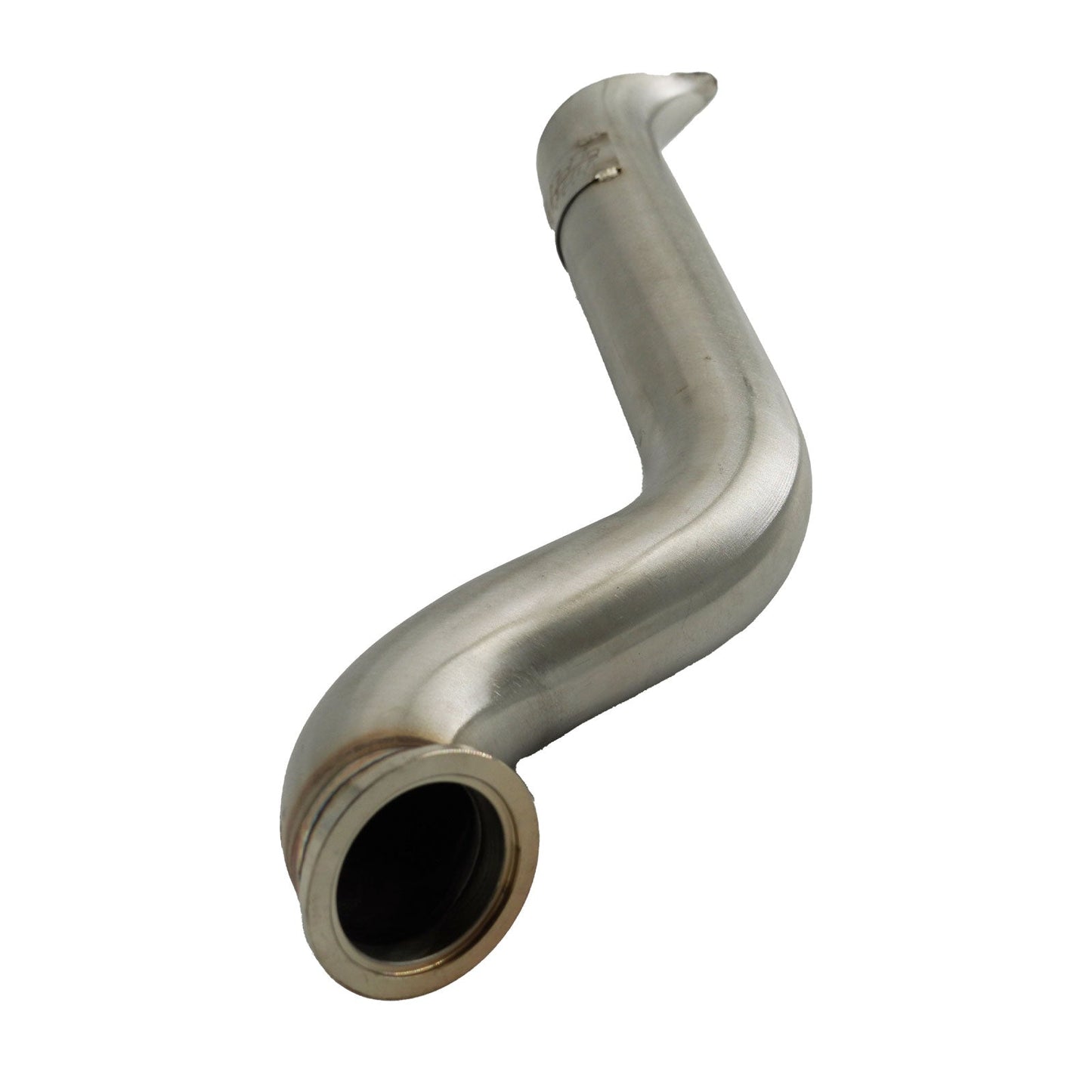 B Series Tear Drop Hood Exit Up Pipe Dump Tube For Top Mount Turbo Manifold Outlet