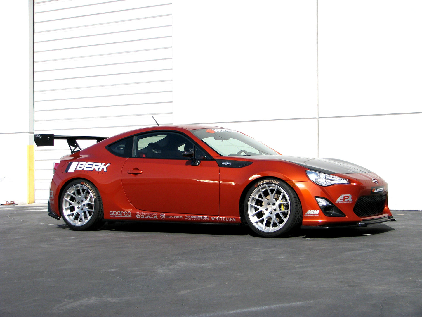 Scion FRS / Toyota GT86/ Subaru BRZ GT250 Carbon Fiber Rear Wing 2013-2016 w. 8" Pedestals Set