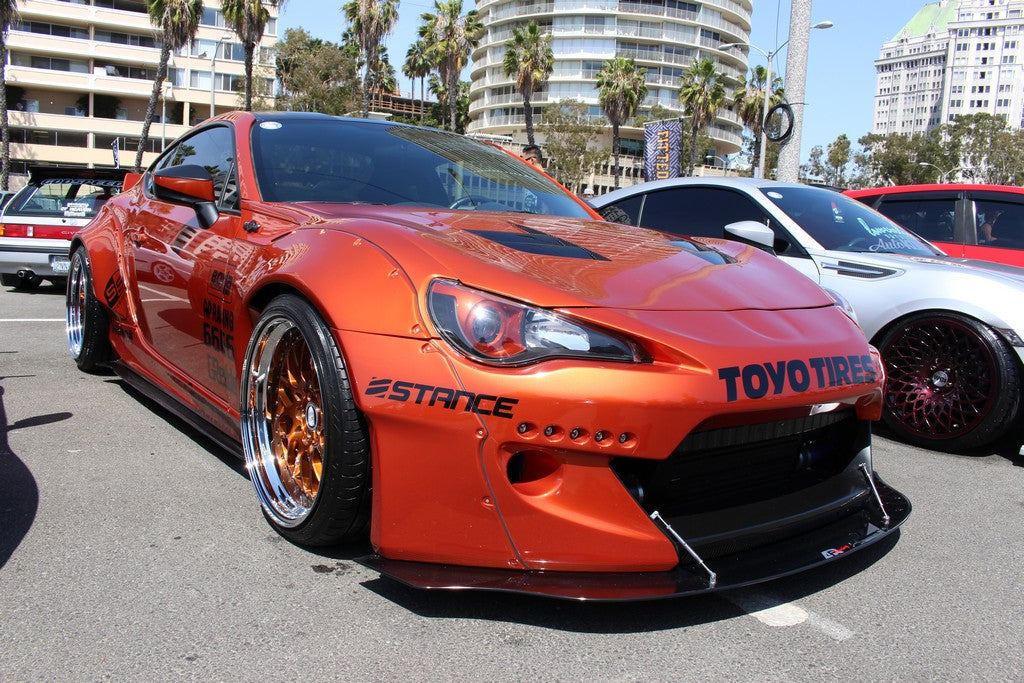 Scion FR-S/ Subaru BRZ RB Version 2 Carbon Fiber Front Wind Splitter 2013-2016