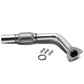 97-01 Toyota Flex Pipe 2.00" IN / 2.50" OUT 3-Bolt Flange+O2 Port