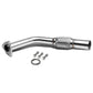 97-01 Toyota Flex Pipe 2.00" IN / 2.50" OUT 3-Bolt Flange+O2 Port