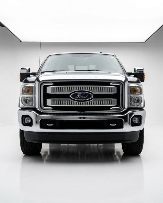 Fits 11-16 Ford F250 350 450 Platinum Moulding Front Mesh Grill