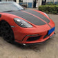 Carbon Fiber Front Bumper Lip for Porsche Cayman Boxster 718 16-18