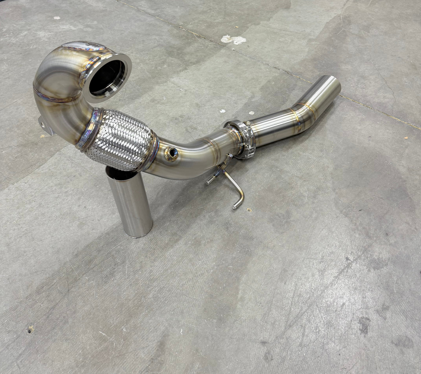 CCdesign Full 3.5" Downpipe MK7/7.5 VW GTI/Jetta 2.0T & 8V/8S Audi A3 FWD