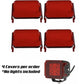 (4) Pieces Red LED Pod Cover