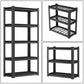 35.4" W x 15.7" D x 72" H Steel Garage Shelves Powdercoated Black