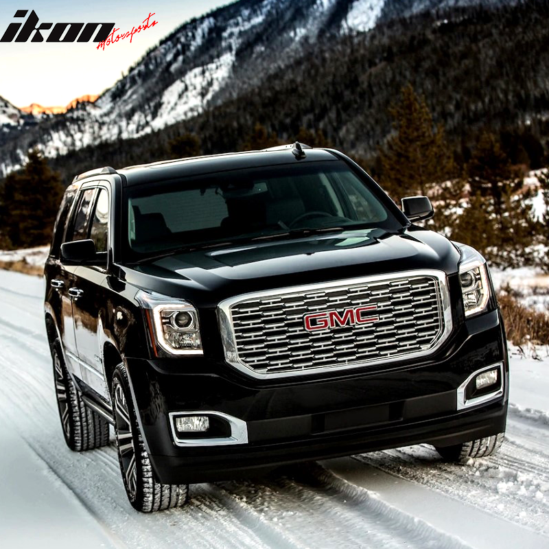 2015-2020 GMC Yukon Denali Style Chrome Front Bumper Upper Grille ABS